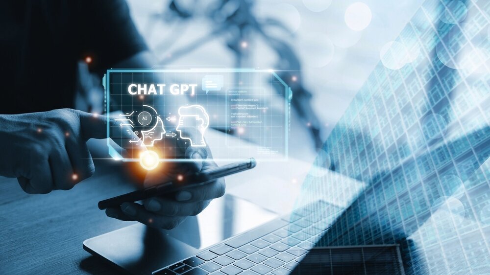 Chatbot Chat with AI, Artificial Intelligence. man using technology smart robot AI, artificial intelligence by enter command prompt for generates something, Futuristic technology transformation. Chatbot Chat with AI, Artificial Intelligence. man using technology smart robot AI, artificial intelligence by enter command prompt for generates something, Futuristic technology transformation.