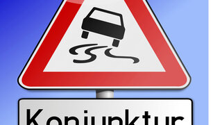 Symbolbild Schleudergefahr Konjunktur