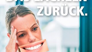 Motiv aus der FVDZ-Kampagne "Wir geben Deutschland das Lächeln zurück"