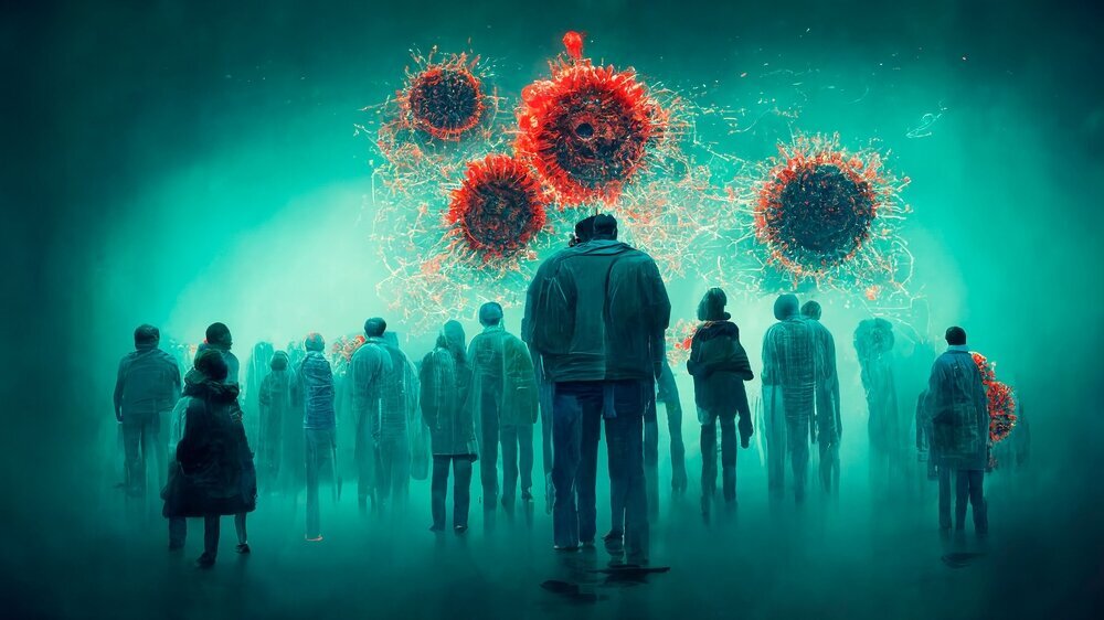People suffering from Long COVID or post COVID-19 condition, symptoms have persisted for longer than 12 weeks after their initial infection of Covid-19 virus - Conceptual Illustration COVID