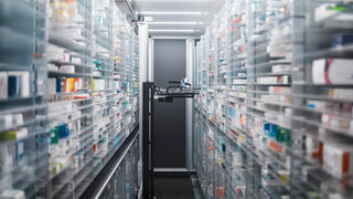 Medikamentenlager der Pharmabranche