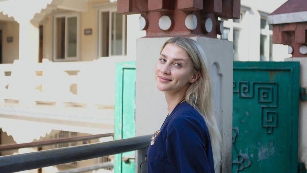 Dr. med. dent. Melissa Dirsch im Kloster Kapan, Nepal