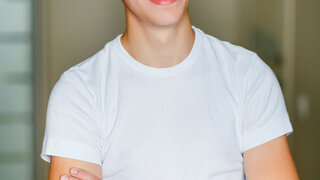 young man without front tooth