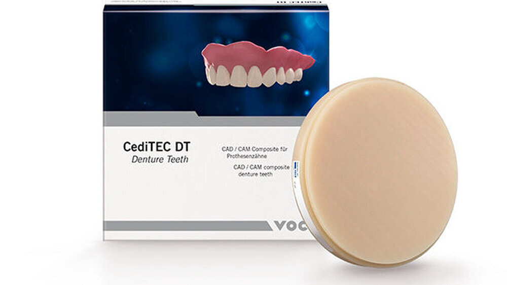 Mit CediTEC und V-Print dentbase bietet VOCO ein System, das die Prothesenbasis, die Prothesenzähne und das Befestigungsmaterial unter einem Dach vereint.