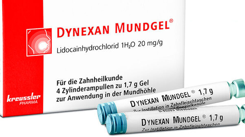 Dynexan Mundgel in der Zylinderampulle bietet deutlich mehr Komfort für die Patienten als Behandlungs- und Anästhesiemethode.