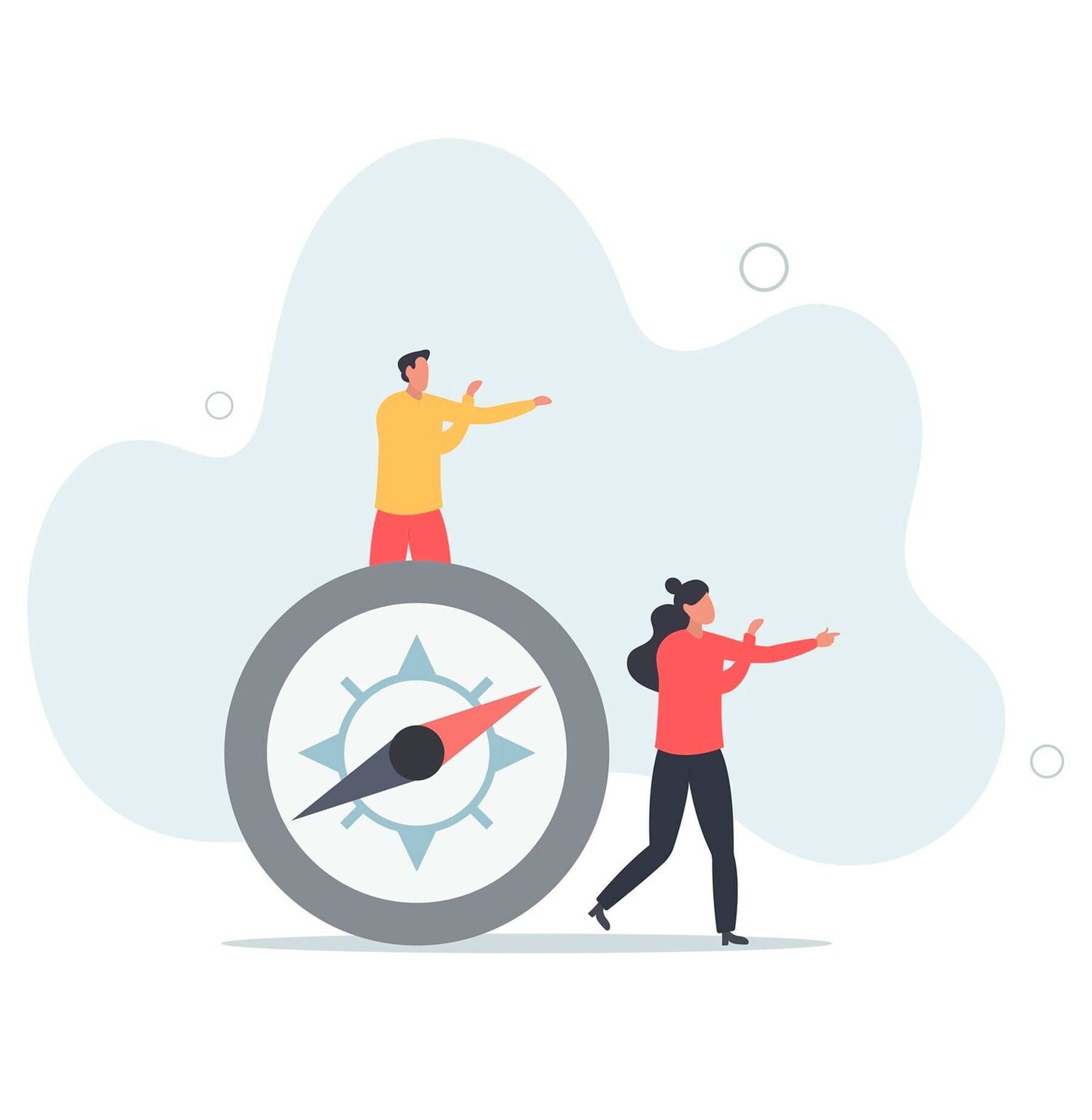 Führung mit Kompass