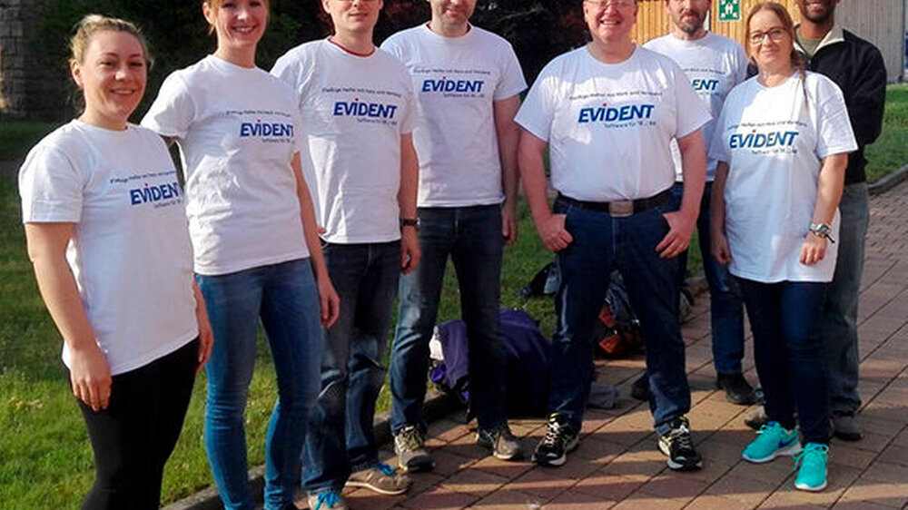Die freiwilligen Helfer der EVIDENT GmbH