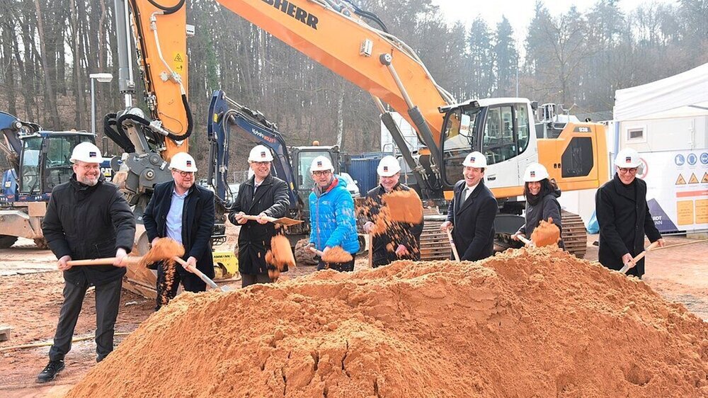 Bauarbeiten für KFO-Neubau am Uniklinikum des Saarlandes Bauarbeiten für KFO-Neubau am Uniklinikum des Saarlandes