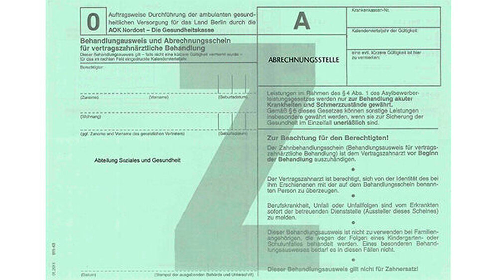 Der Behandlungsschein für Asylbewerber gilt für die Behandlung von akuten Schmerzen. Kommt ein Patient ohne Schein, steht der Arzt vor einer schwierigen Entscheidung.