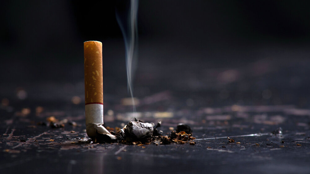 World No Tobacco Day Concept Stop Smoking.tobacco cigarette butt on the floor Zigarette