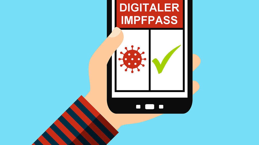 Insgesamt 56 Prozent der Deutschen sind dafür, dass die Corona-Warn-App um einen digitalen Impfpass erweitert wird.