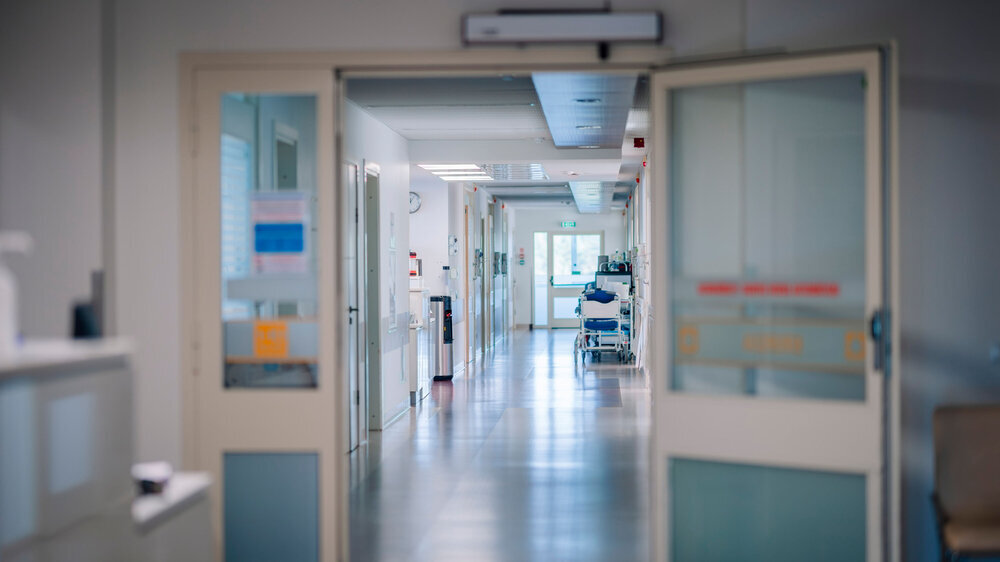 Leerer Krankenhausflur