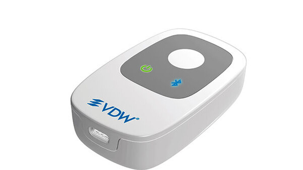 VDW.CONNECT Locate - ein smarter, tragbarer Apexlokator für eine effiziente Endo-Behandlung.