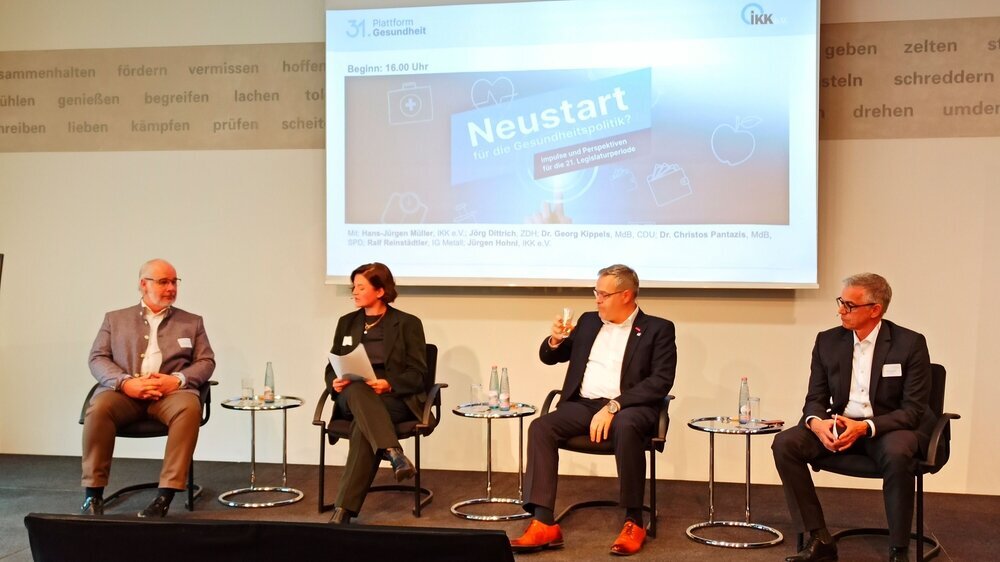 Podiumsdiskussion der IKK am 09.04.2025 in Berlin Podiumsdiskussion der IKK am 09.04.2025 in Berlin