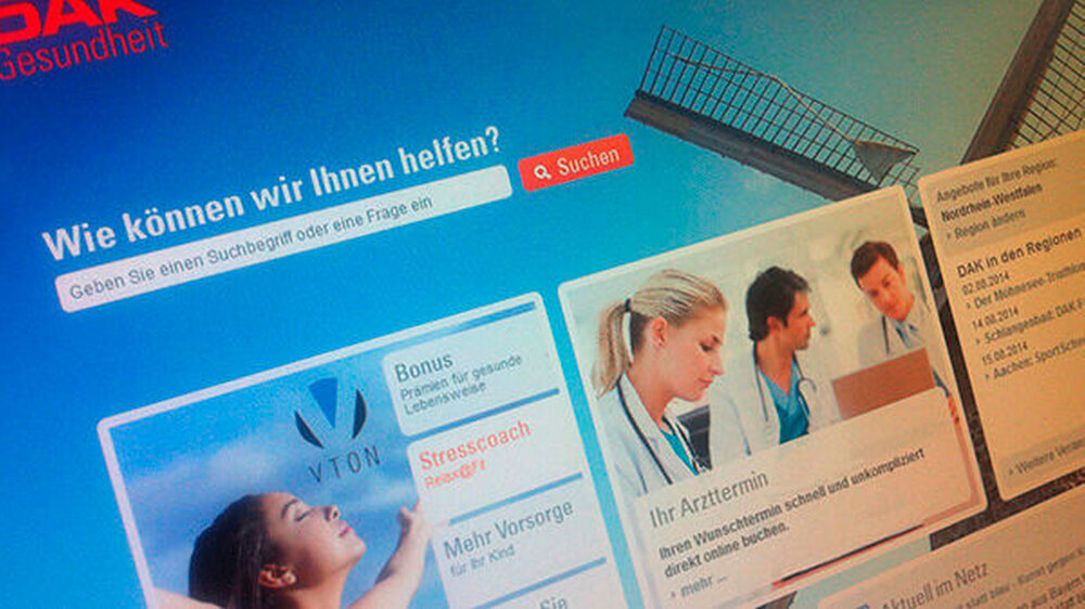 PR in eigener Sache: Die DAK hat auf ihrer Website jetzt ein Tool, mit dem Versicherte online Arzttermine vereinbaren können.