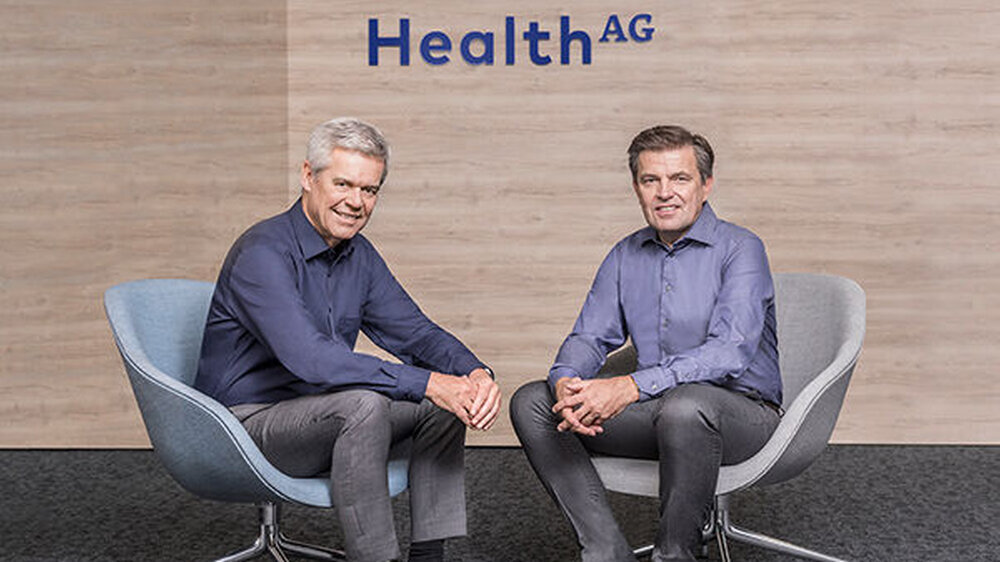 Starke Partner: Die Vorstände Jens Törper (Health AG, l.) und Uwe Schäfer