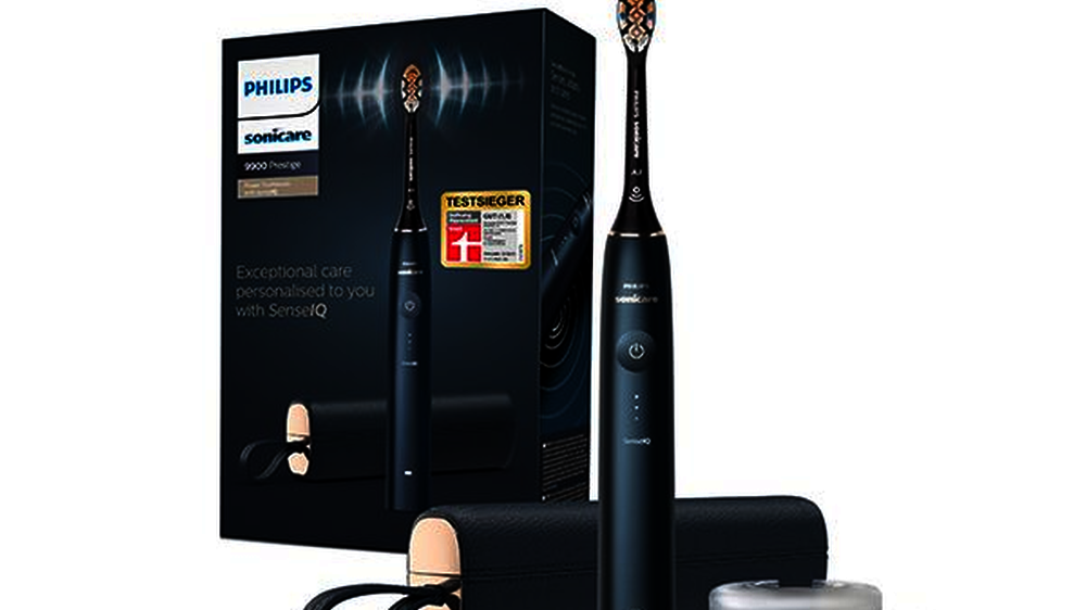 Die Philips Sonicare 9900 Prestige vereint Fortschritt, Intelligenz und personalisierte Funktionen mit exklusivem Design.