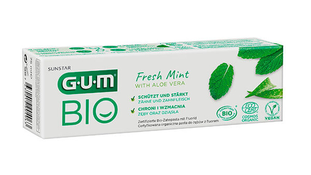 GUM BIO Zahnpasta mit Packaging