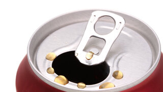 Limonade Dose mit Tropfen