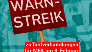 Warnstreik der Medizinischen Fachangestellten.