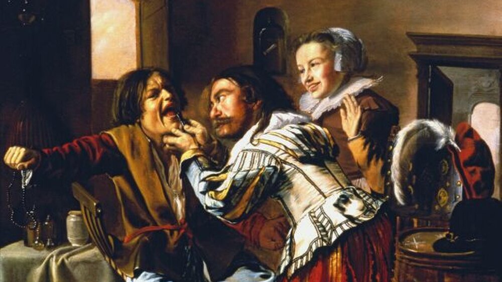 Abbildung 8: Behandlung vor den Toren der Stadt: Jan Steen, „Der Zahnbrecher“, 1651, Mauritshuis, Den Haag |
