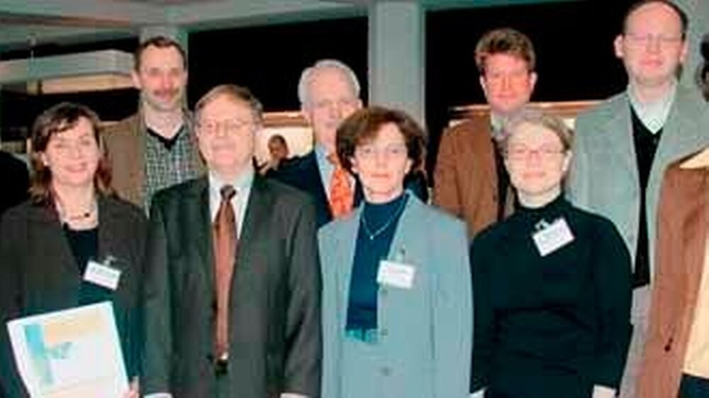 Kammerpräsident Dr. Walter Dieckhoff (links) mit den Referenten und Verantwortlichen der Aufstiegsfortbildung