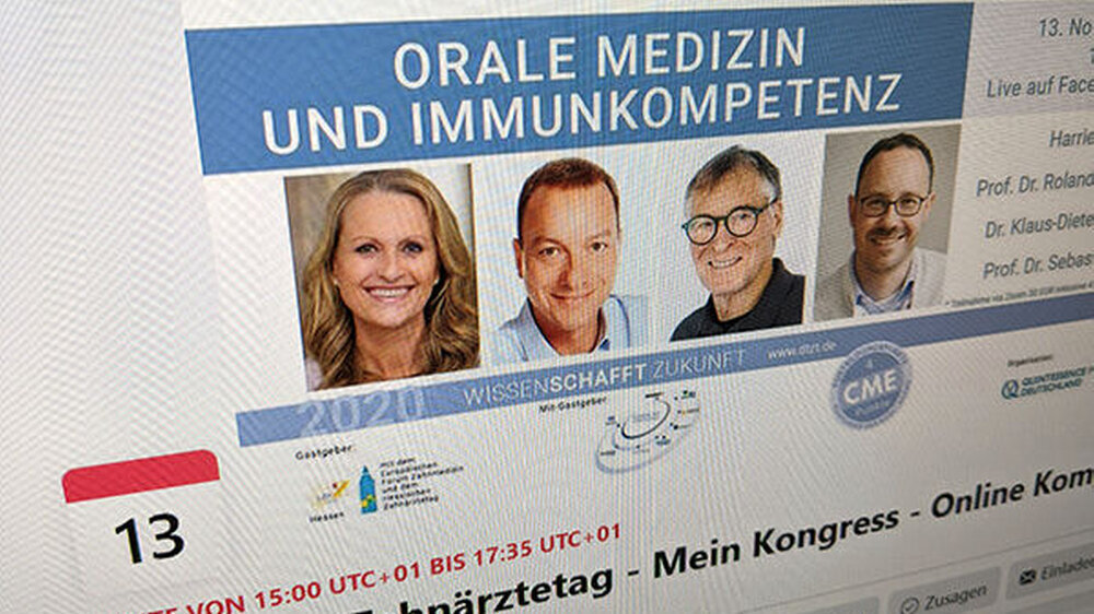 Der wissenschaftliche Kongress des Deutschen Zahnärztetages kann in diesem Jahr nur als Onlineveranstaltung stattfinden. Das Hauptprogramm startet um 15 Uhr, dabei wird sich Bundesgesundheitsminister Jens Spahn mit einer Video-Botschaft an die Teilnehmer