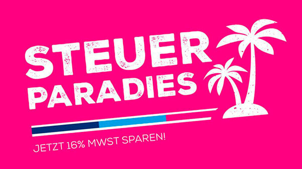 DIE ZA lädt ihre Kunden – und die, die gerne Kunden werden wollen – ins „Steuerparadies“ ein und erstattet bei Vertragsabschluss oder erfolgreicher Weiterempfehlung 16 % der Factoringgebühren zurück.