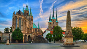Erfurt Dom in Thüringen Deutschland