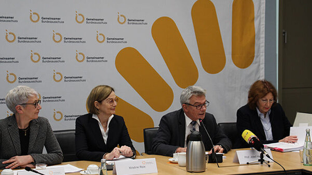 Pressekonferenz des Gemeinsamen-Bundesausschusses heute in Berlin