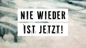 Schild: nie wieder ist jetzt