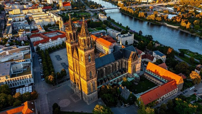 Magdeburg in Sachsen Anhalt aus der Luft | Luftbilder von Magdeburg Magdeburg
