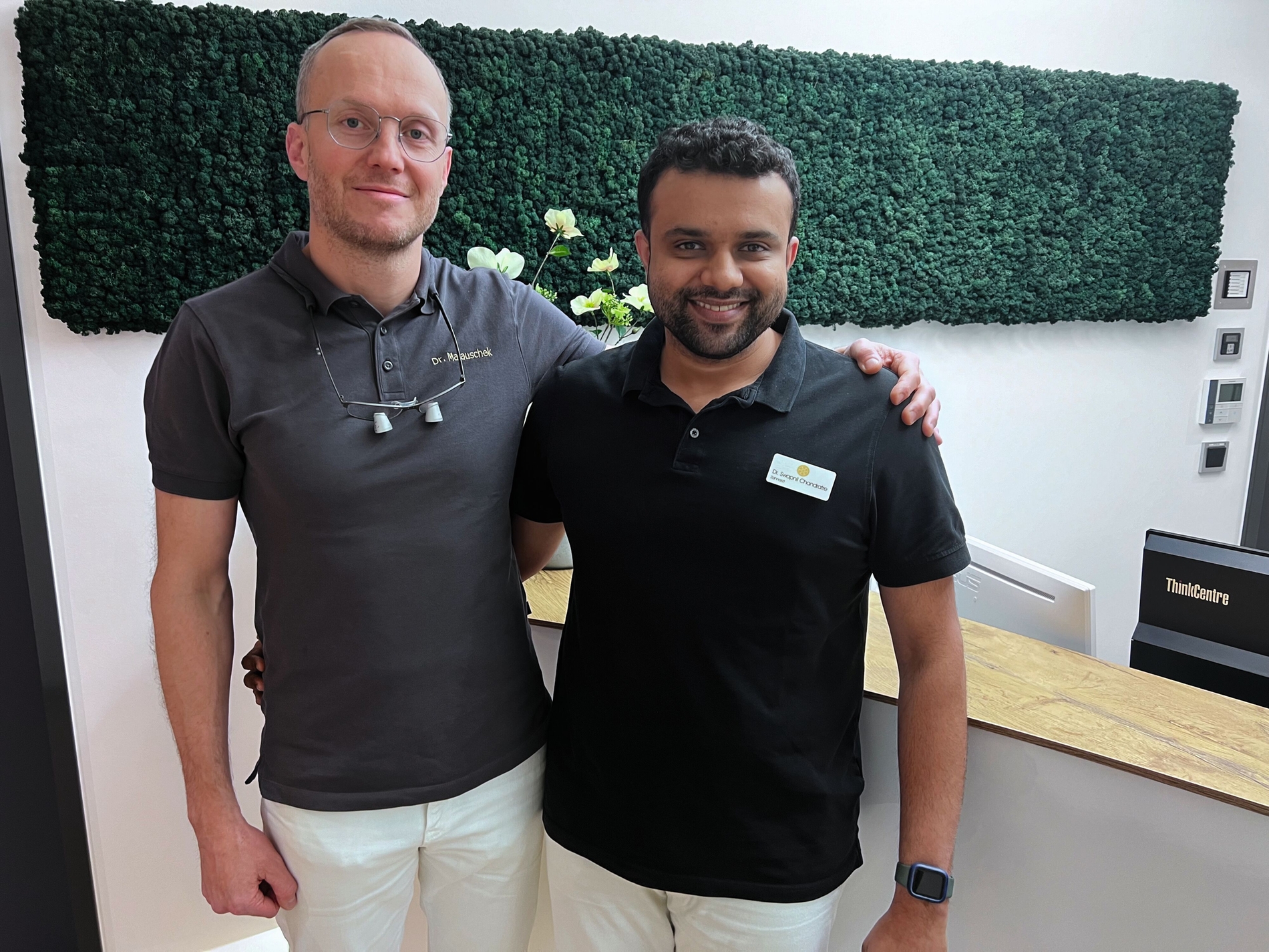 Dr. Sebastian Matauschek und Dr. Swapnil Chandratre.