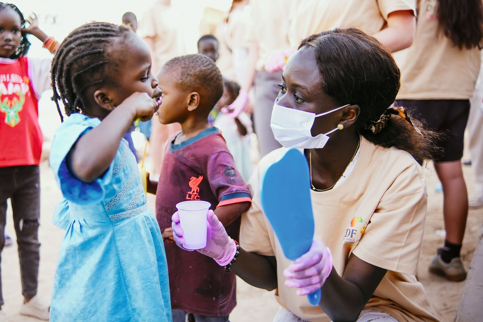Das Blaue Haus in Senegal_Mundhygiene Training