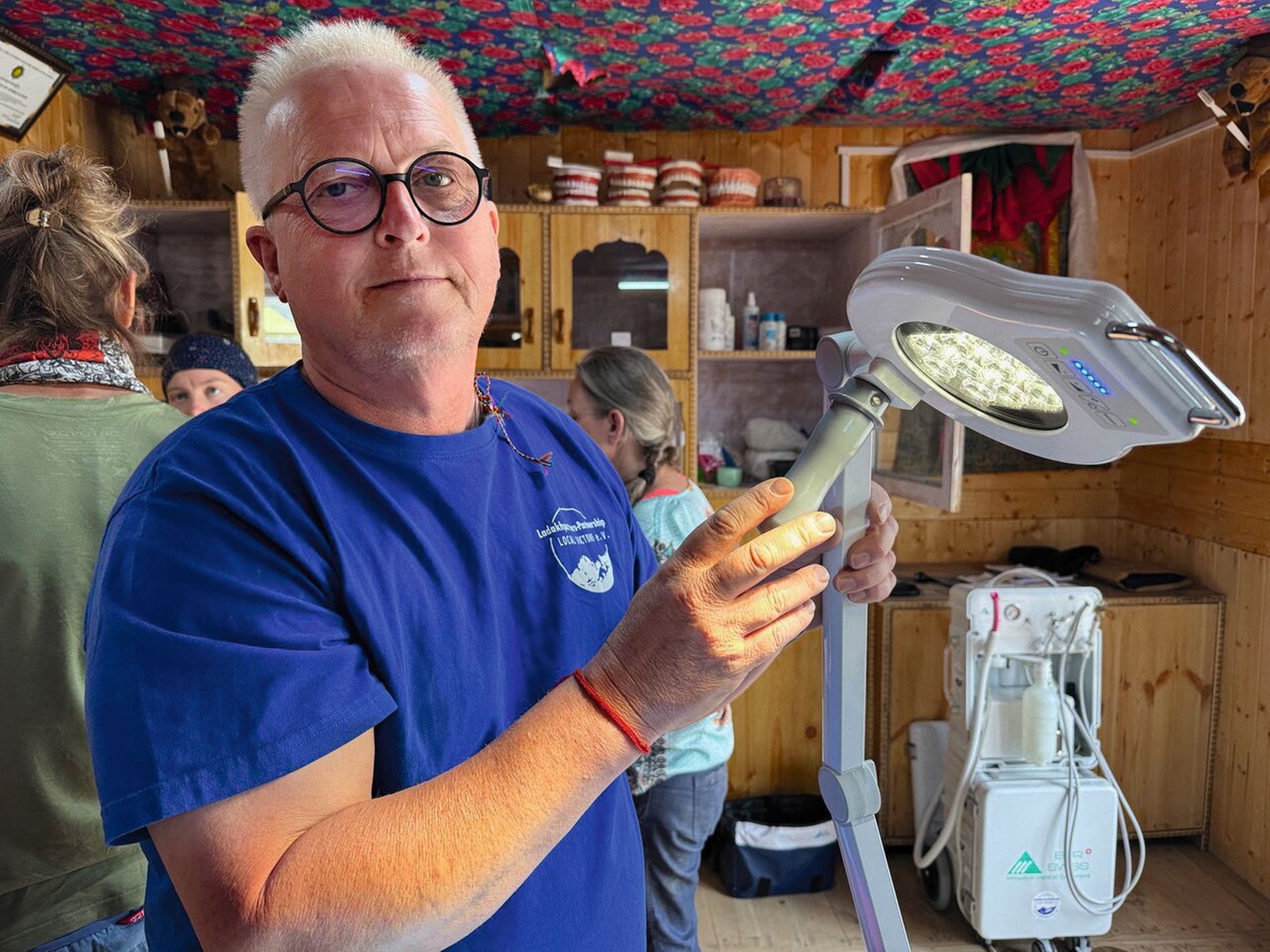 Der Verein Ladakhpartners bei Hilfseinsatz im Himalaya 2025.